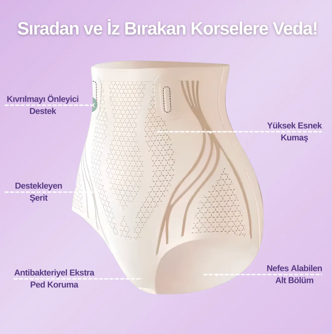Bel Toparlayıcı Kavis Korse